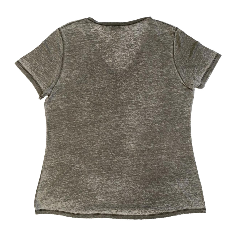 Harley Davidson Women's Skull Logo V Neck Heathered Short Sleeve T Shirt Grey XL - Picture 2 of 8